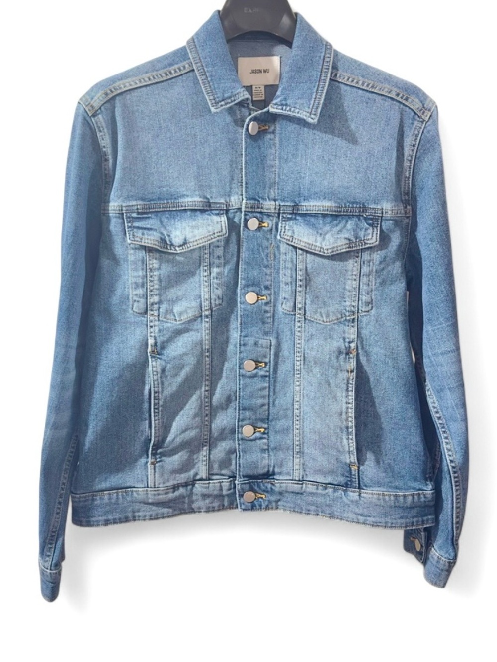 NWT Men’s Jason Wu Light Wash Denim Trucker Jacket Size Medium